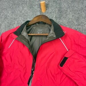 Gore Bike Wear Jacket Women XL Red Gore-Tex Paclite Shell Cycling Rain Coat 0262